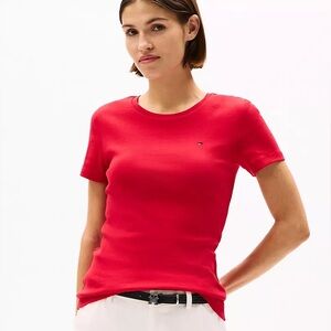 Tommy Hilfiger red adjusted t-shirt